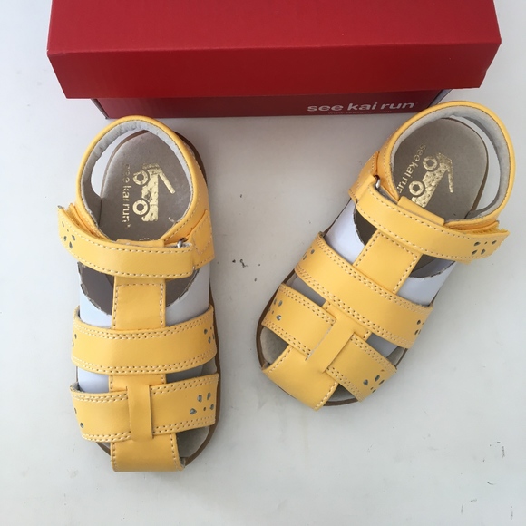see kai run yellow sandals